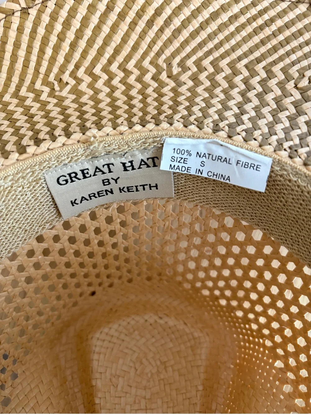 Straw Cowboy Hat by Karen Keith with Braided Band - Natural
